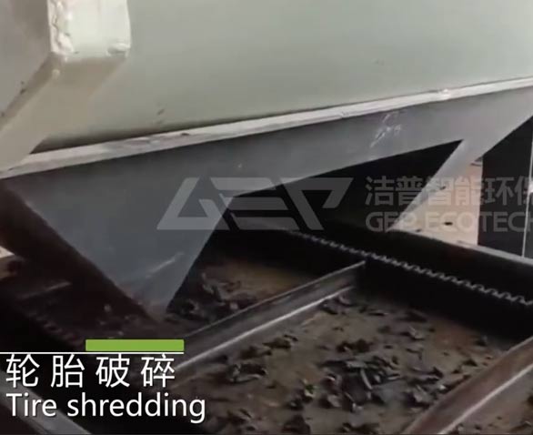 廢舊輪胎磨粉破碎回收生產(chǎn)線項(xiàng)目現(xiàn)場視頻